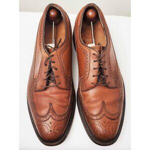 Vintage Florsheim Imperial Men's Wingtip V-Cleat 5 Nail Brown Leather 10.5 C